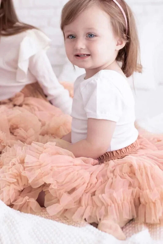 Tulle Skirt Salmon MDVK114 - GENEL MARKALAR