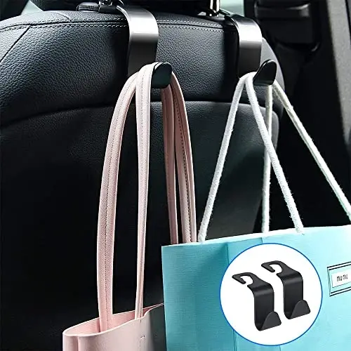 Tulsonday Car Trash can, mini Trunk Push Hanging Portable car Trash can with 2 Automatic Hooks and Disposable Trash Bags, Suitable for car, Home, Office - 5