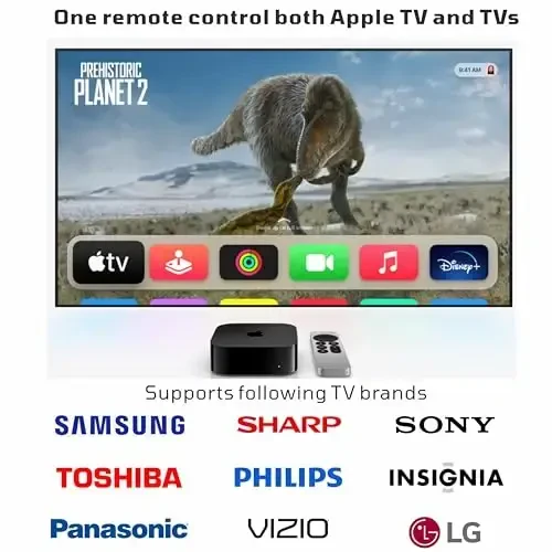 New Universal Remote Control for All Apple TV Remote, Replacement Compatible with Apple TV 4K/ Gen 1 2 3 4/ HD A2169 A1842 A1625 A1427 A1469 A1378 A1218 with Tv Control Function - 3