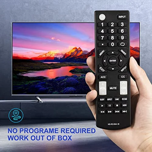 New Universal Replacement Remote Control Fit for All Insignia TVs One Year Warranty - 6