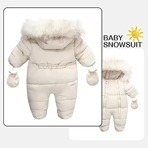 Tumaron Baby Girl Winter Snowsuit Toddler Jacket Clothes For Boy Infant Jumpsuit Hoodied - Modazone (1)