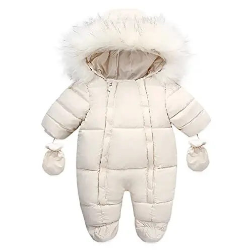 Tumaron Baby Girl Winter Snowsuit Toddler Jacket Clothes For Boy Infant Jumpsuit Hoodied - TUMARON