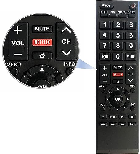 Universal Remote Control for All Toshiba TVs, LCD, LED, Smart, and 4K TVs. No Setup Needed. - UBay (1)