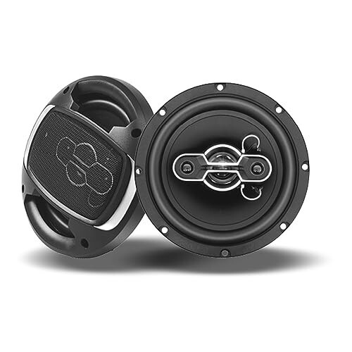 TUMAN Pro 6.5'' Car Speakers, 500 Watt Max 4-Way Coaxial Speakers, Professional Sound Stereo, No Distortion, Mylar Tweeter (1 Pair) - TUMAN Pro
