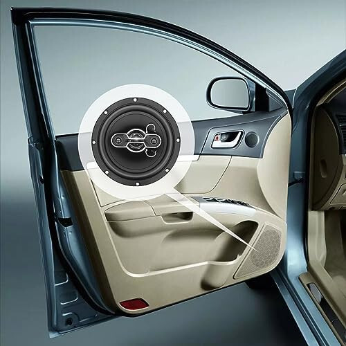 TUMAN Pro 6.5'' Car Speakers, 500 Watt Max 4-Way Coaxial Speakers, Professional Sound Stereo, No Distortion, Mylar Tweeter (1 Pair) - 7