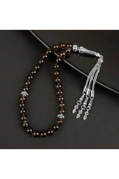 Tumanli Kvars Tabiiy Tosh Tesbi 33lik - 8mm - OSMANLI DOĞAL TAŞ (1)