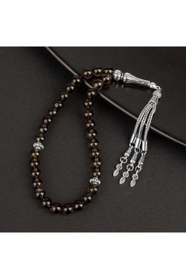 Tumanli Kvars Tabiiy Tosh Tesbi 33lik - 8mm - 2