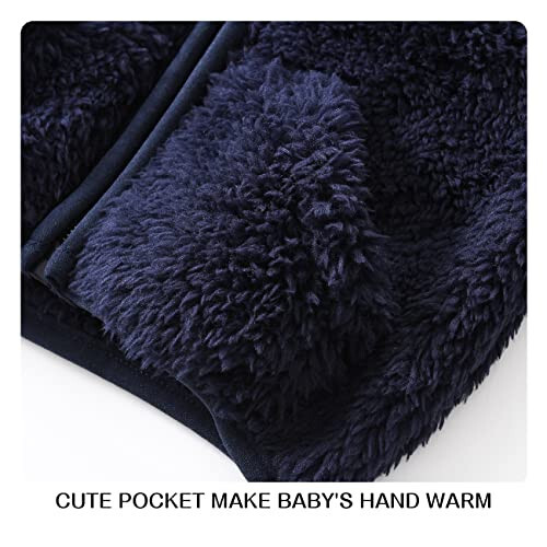 Tumaron Baby Boy Fleece Jacket Girl Winter Clothes Coat Toddler Boy'S Clothing Sweater - 5