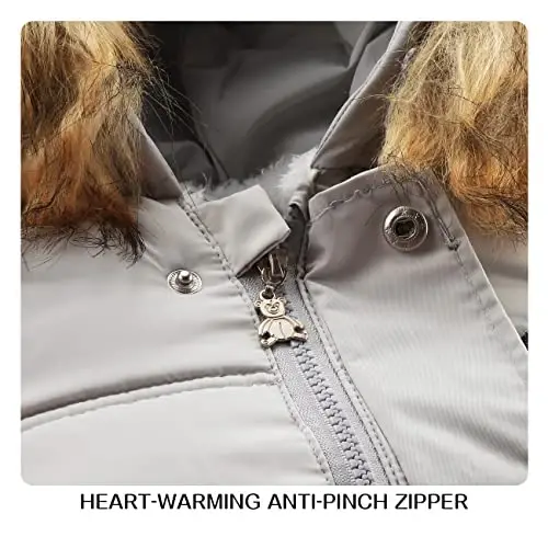 Tumaron Baby Girl Qishki Kombinezon Chaqaloq Kurtkasi O'g'il Bola Chaqaloq Kombinezoni Kapüşonli - 3