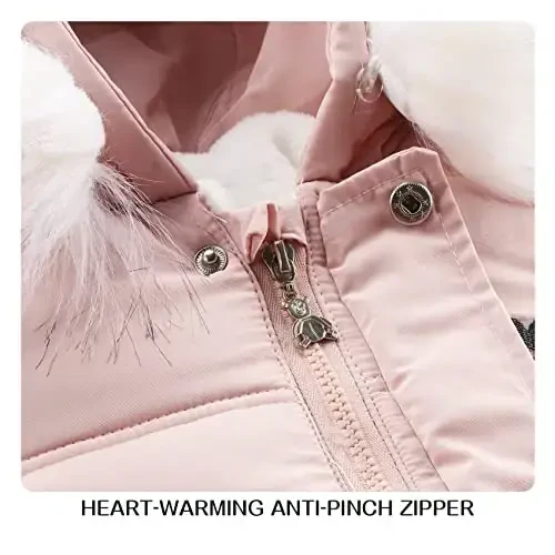 Tumaron Baby Girl Winter Snowsuit Toddler Jacket Clothes For Boy Infant Jumpsuit Hoodied - 3