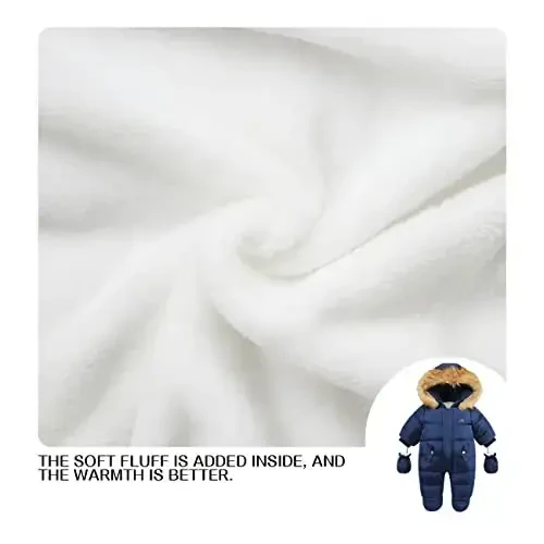 Tumaron Baby Girl Winter Snowsuit Toddler Jacket Clothes For Boy Infant Jumpsuit Hoodied - 5