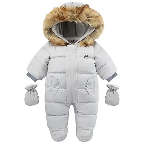 Tumaron Baby Girl Winter Snowsuit Toddler Jacket Clothes For Boy Infant Jumpsuit Hoodied - TUMARON