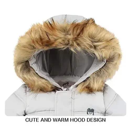 Tumaron Baby Girl Winter Snowsuit Toddler Jacket Clothes For Boy Infant Jumpsuit Hoodied - 2