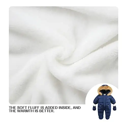 Tumaron Baby Girl Winter Snowsuit Toddler Jacket Clothes For Boy Infant Jumpsuit Hoodied - 5