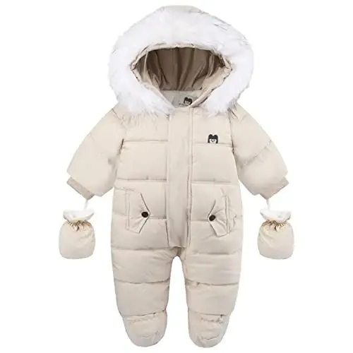 Tumaron Baby Girl Winter Snowsuit Toddler Jacket Clothes For Boy Infant Jumpsuit Hoodied - TUMARON