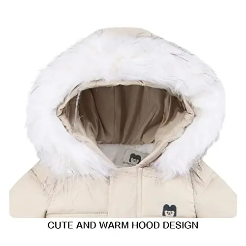 Tumaron Baby Girl Winter Snowsuit Toddler Jacket Clothes For Boy Infant Jumpsuit Hoodied - 2
