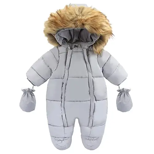Tumaron Baby Girl Winter Snowsuit Toddler Jacket Clothes For Boy Infant Jumpsuit Hoodied - 1