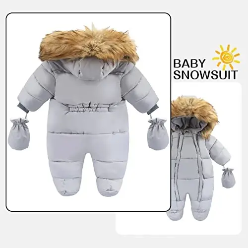 Tumaron Baby Girl Winter Snowsuit Toddler Jacket Clothes For Boy Infant Jumpsuit Hoodied - TUMARON (1)