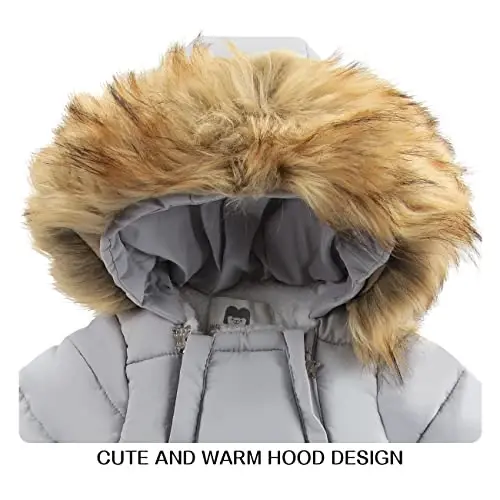 Tumaron Baby Girl Winter Snowsuit Toddler Jacket Clothes For Boy Infant Jumpsuit Hoodied - 3