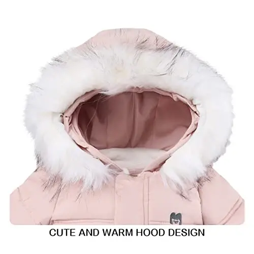 Tumaron Baby Girl Winter Snowsuit Toddler Jacket Clothes For Boy Infant Jumpsuit Hoodied - 2
