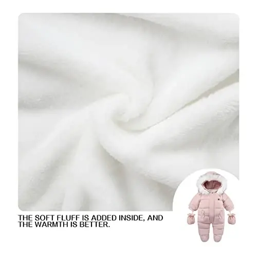 Tumaron Baby Girl Winter Snowsuit Toddler Jacket Clothes For Boy Infant Jumpsuit Hoodied - 5