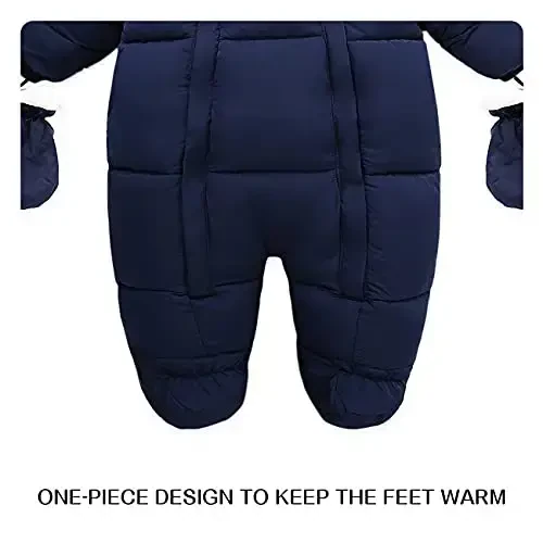 Tumaron Baby Girl Winter Snowsuit Toddler Jacket Clothes For Boy Infant Jumpsuit Hoodied - 5
