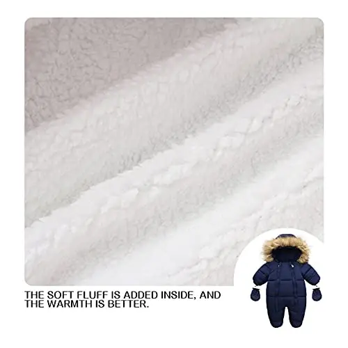 Tumaron Baby Girl Winter Snowsuit Toddler Jacket Clothes For Boy Infant Jumpsuit Hoodied - 6