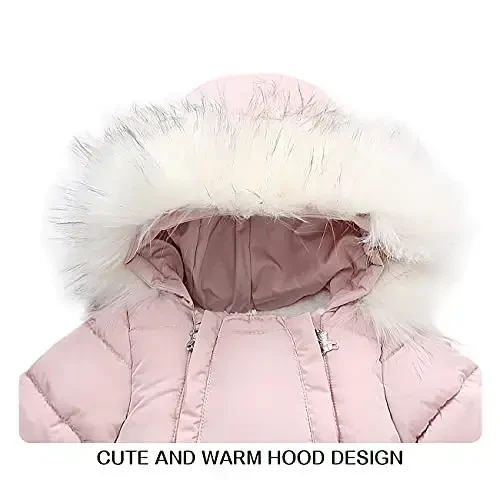 Tumaron Baby Girl Winter Snowsuit Toddler Jacket Clothes For Boy Infant Jumpsuit Hoodied - 3