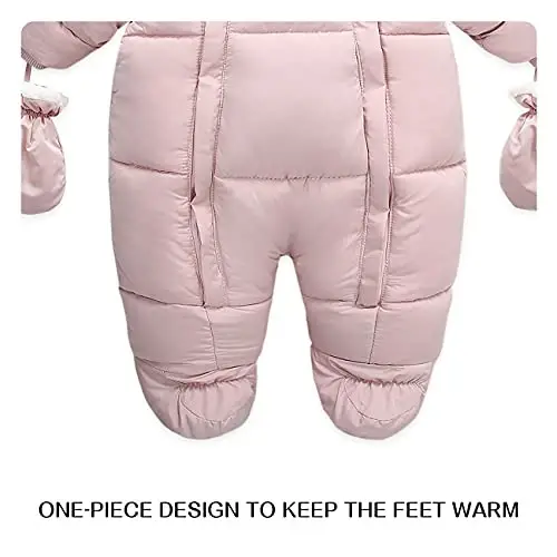 Tumaron Baby Girl Winter Snowsuit Toddler Jacket Clothes For Boy Infant Jumpsuit Hoodied - 5