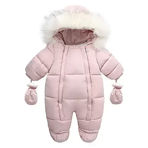 Tumaron Baby Girl Winter Snowsuit Toddler Jacket Clothes For Boy Infant Jumpsuit Hoodied - TUMARON