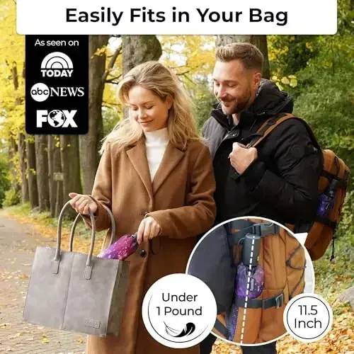 TUMELLA Strongest Windproof Travel Umbrella (Compact, Superior & Beautiful), Small Strong but Light Portable and Automatic Folding Rain Umbrella, Durable Premium Grip, Fits Car & Backpack - TUMELLA (1)