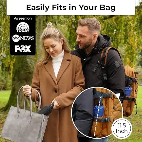 TUMELLA Strongest Windproof Travel Umbrella (Compact, 100MPH Wind-Tested), Light, Portable, One-Handed Use, Automatic Folding Rain Umbrella, Durable, Premium Grip, Fits Car & Backpack - TUMELLA (1)