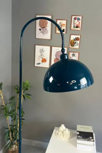 Tungi moviy lampa Harakatlanuvchi bosh Modern dekorativ metall Mehmonxona O'quv xonasi-Tungi moviy - 2