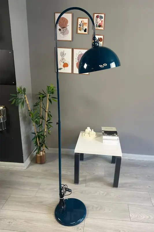 Tungi moviy lampa Harakatlanuvchi bosh Modern dekorativ metall Mehmonxona O'quv xonasi-Tungi moviy - 3