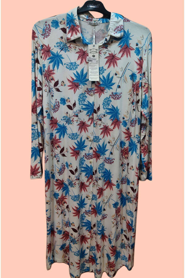 Tunic, Printed Long Cotton Shirt - 2