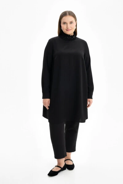 Tunic with Stand-up Collar - AKER