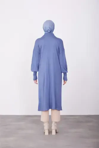 Tunik ko'ylak 23kd4249 Indigo-İNDİGO - 4