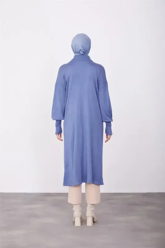 Tunik ko'ylak 23kd4249 Indigo-İNDİGO - 4