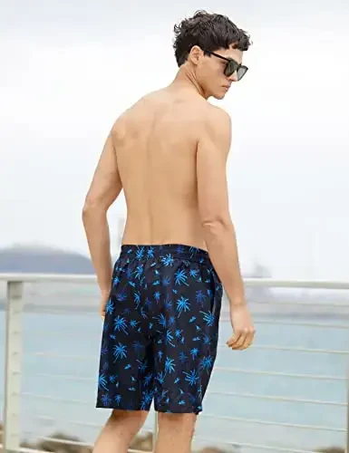 TUONROAD Mens Swim Trunks with Compression Liner 2 in 1 Board Shorts 9 Inch Quick Dry Swimming Trunks with Pockets - 4