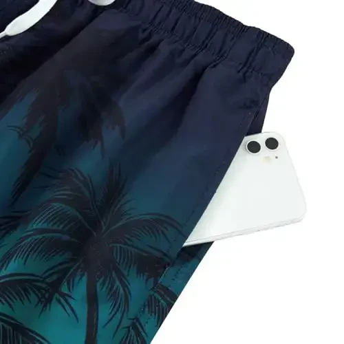 TUONROAD Mens Swim Trunks with Compression Liner 2 in 1 Board Shorts 9 Inch Quick Dry Swimming Trunks with Pockets - 5