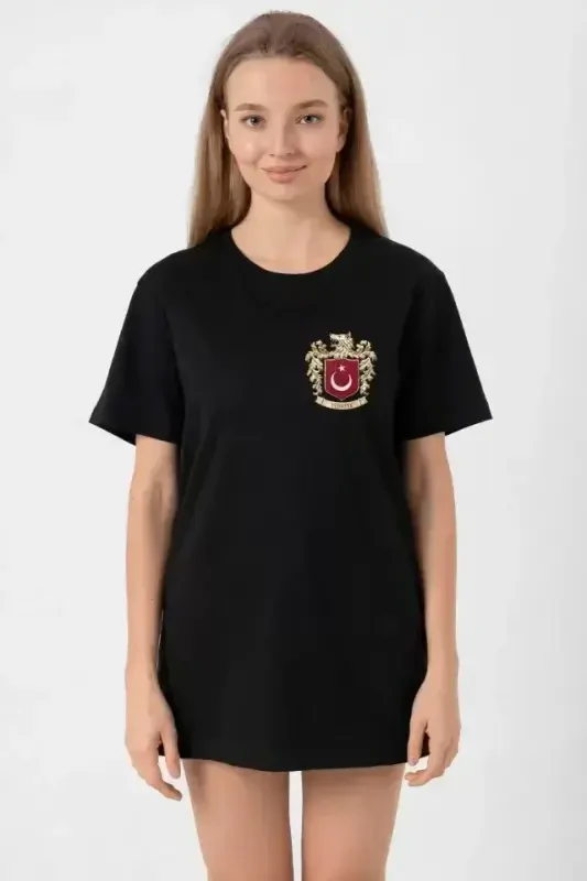 Turk Arma Bosma T-shirt - Qora - 1