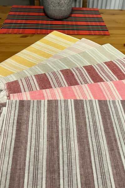 Turkish Towel 100x170cm Cotton Beach And Bath Towel - Rose - 4