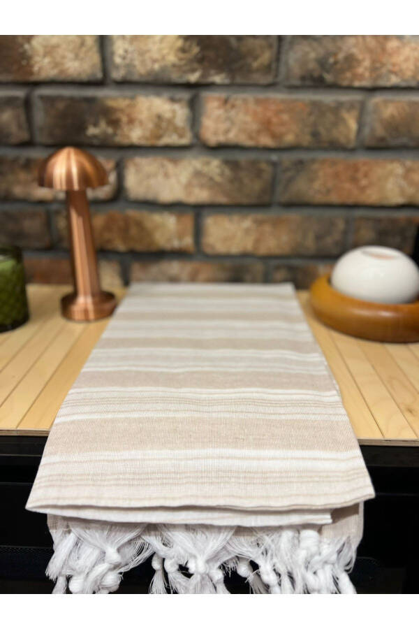 Turkish Towel 100x170cm Cotton Beach & Bath Towel - Coffee with Milk - 2