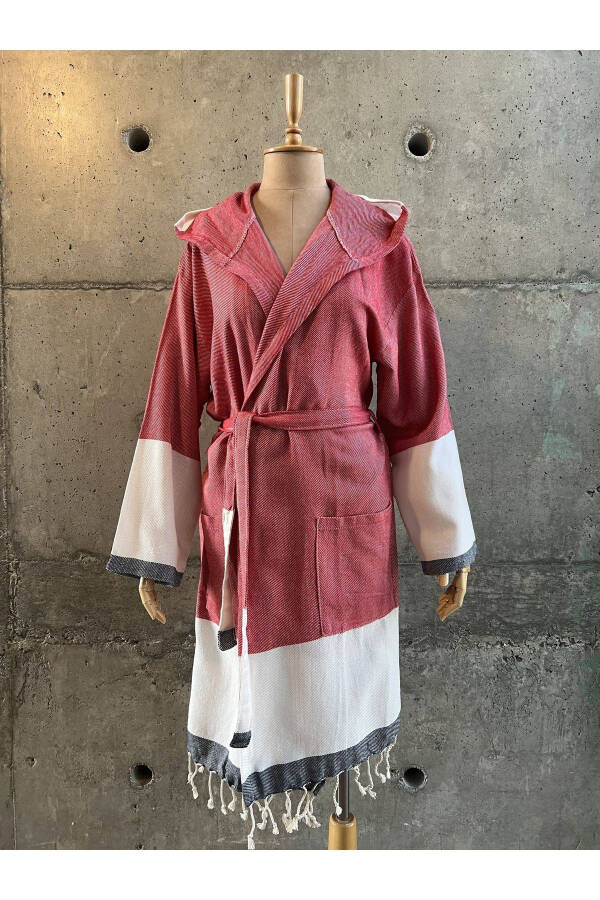 Turkish Towel Peshtemal Bathrobe - 1