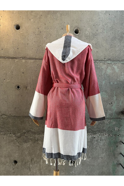 Turkish Towel Peshtemal Bathrobe - 4