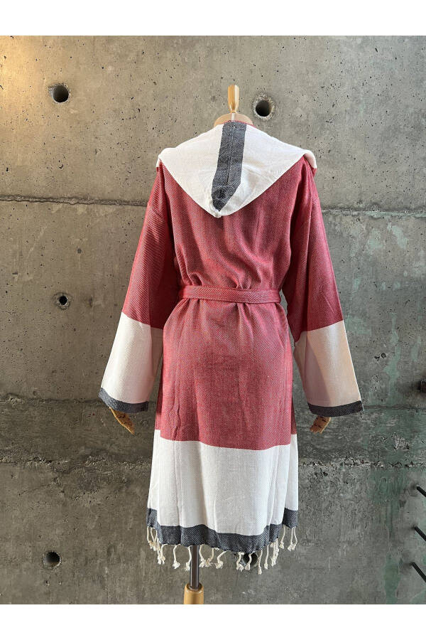 Turkish Towel Peshtemal Bathrobe - 4