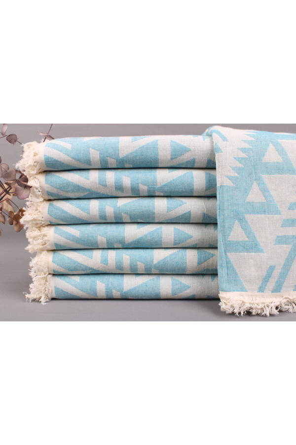 Turkish Towel Petrol Blue Organic Turkish Towel 100x190 Cm Cotton Turkish Towel Wedding Turkish Towel - 1