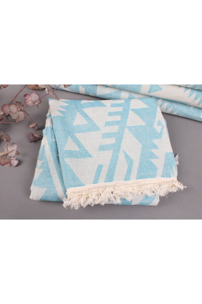 Turkish Towel Petrol Blue Organic Turkish Towel 100x190 Cm Cotton Turkish Towel Wedding Turkish Towel - 3