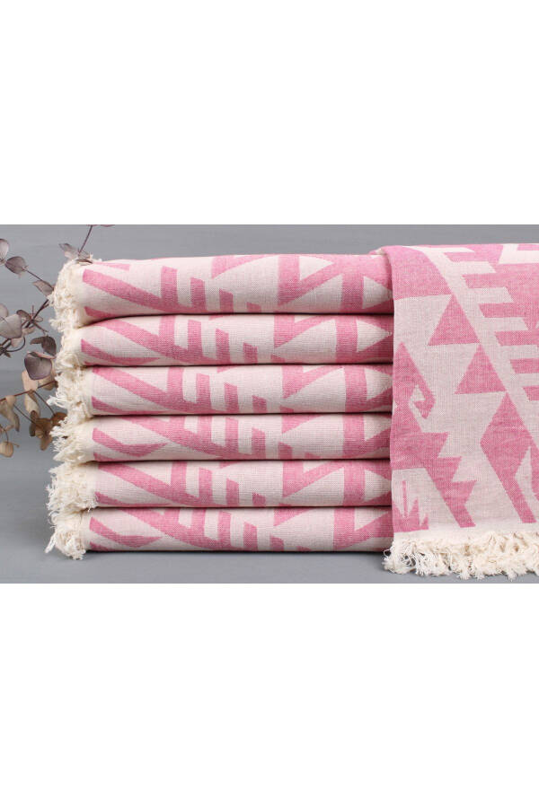 Turkish Towel Pink Bath Towel Gift Towel 100x190 Cm Cotton Towel Bulk Order Towel - 1