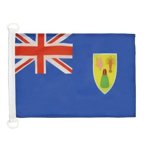 Turks and Caicos Islands NAUTICAL Flag 18'' x 12'' - Turks and Caicos Islander flags 30 x 45 cm. - Banner 12x18 in for boat - AZ FLAG 